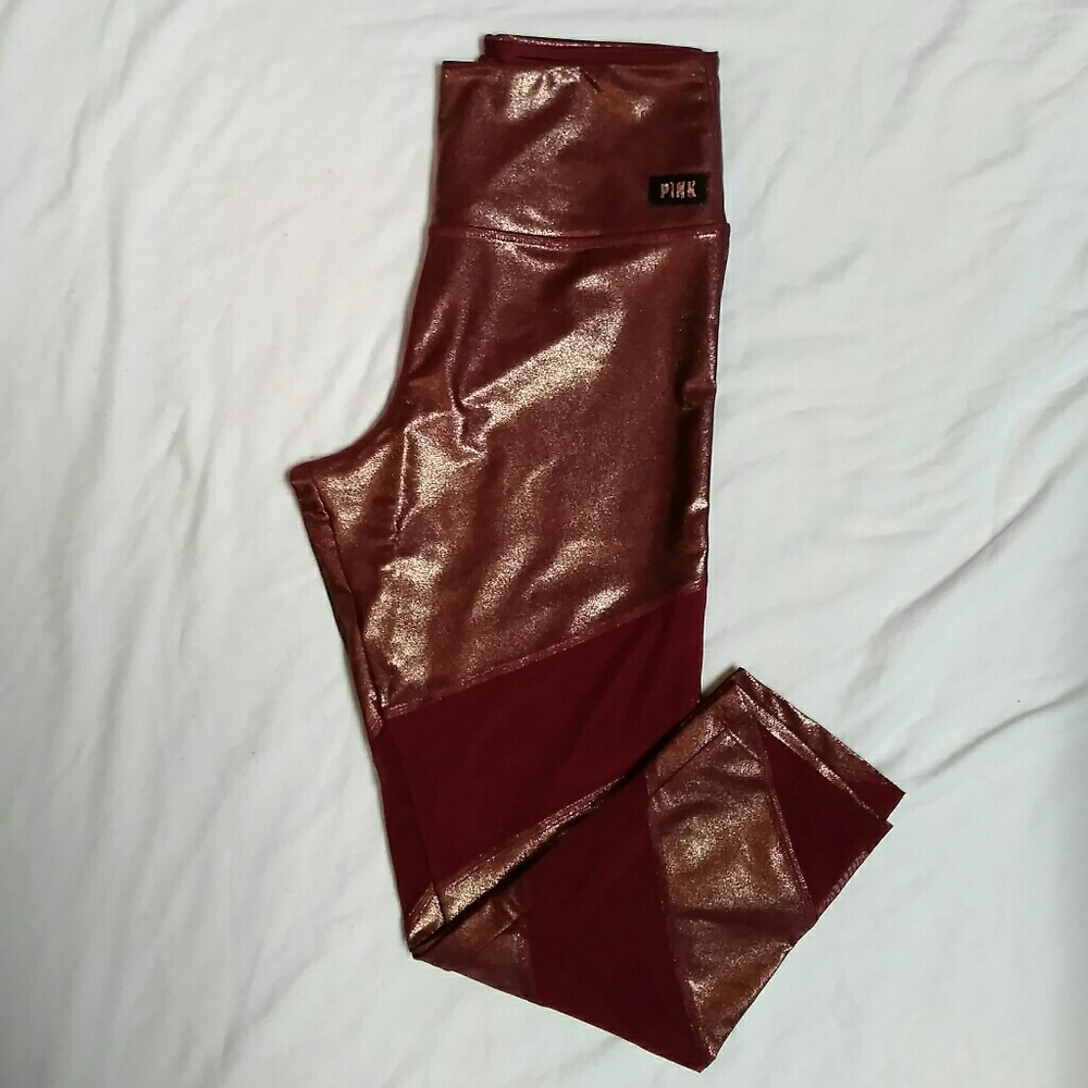 NWOT Victoria's Secret Pink Shine Mesh Legging